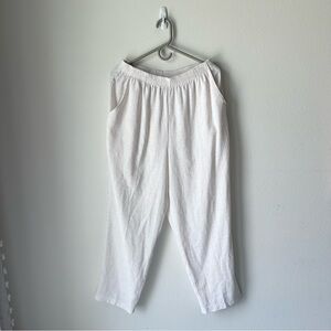 Briggs// High Waisted Wide leg Summer Shite Pants Size 16W